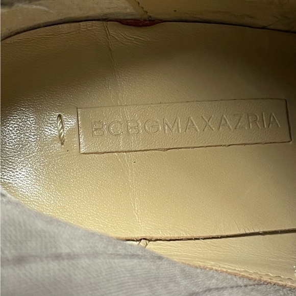 BCBGMaxAzria Virginia All Leather Platform Stiletto Heel Pull-on Boot Taupe - Picture 11 of 13